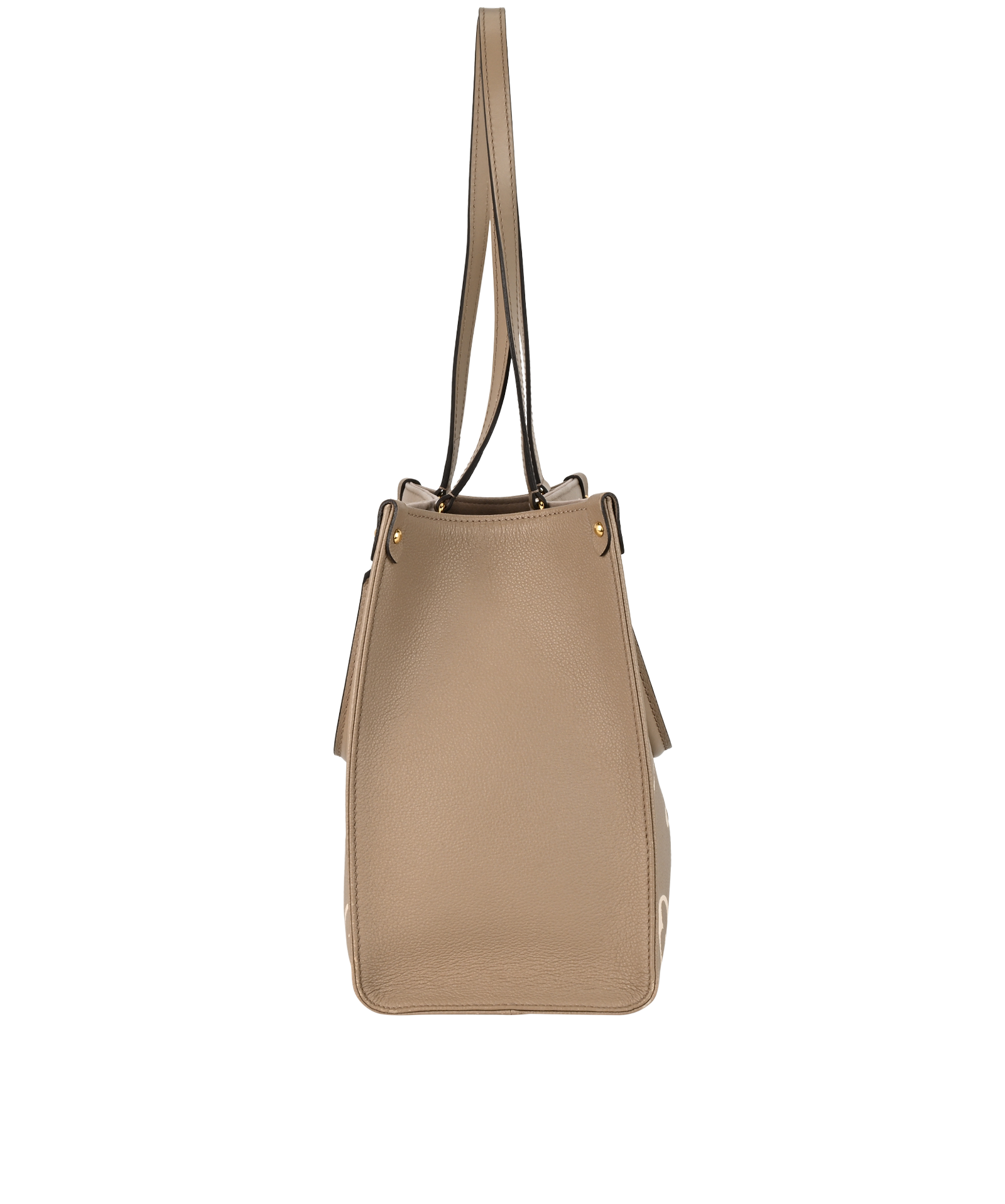 On The Go MM, &pound;1,800, Handbags, Taupe, Leather, Bottom view